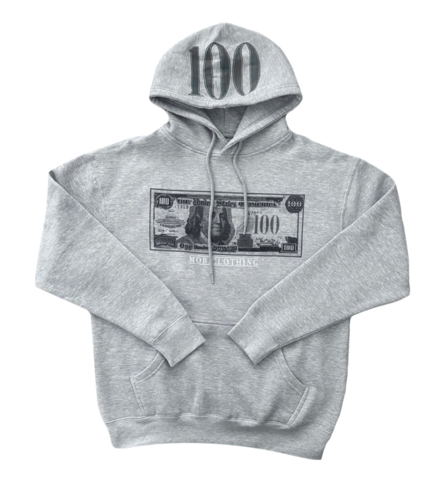 GRY- 100 MOB BILL HOODIE
