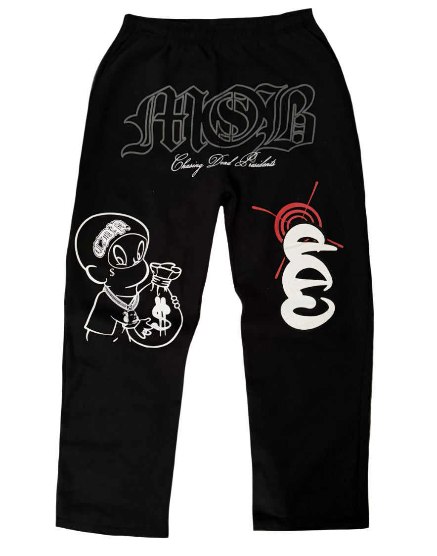 BLK- MOBXCDP COLLAB SWEATPANTS