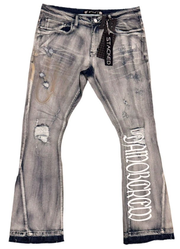 LIGHT WASH- MOB FLARE JEANS