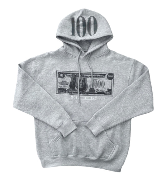 GRY- 100 MOB BILL HOODIE