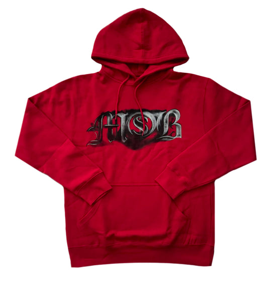 RED- MOB SMOKE HOODIE
