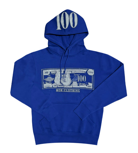 ROYAL BLUE- 100 MOB HOODIE