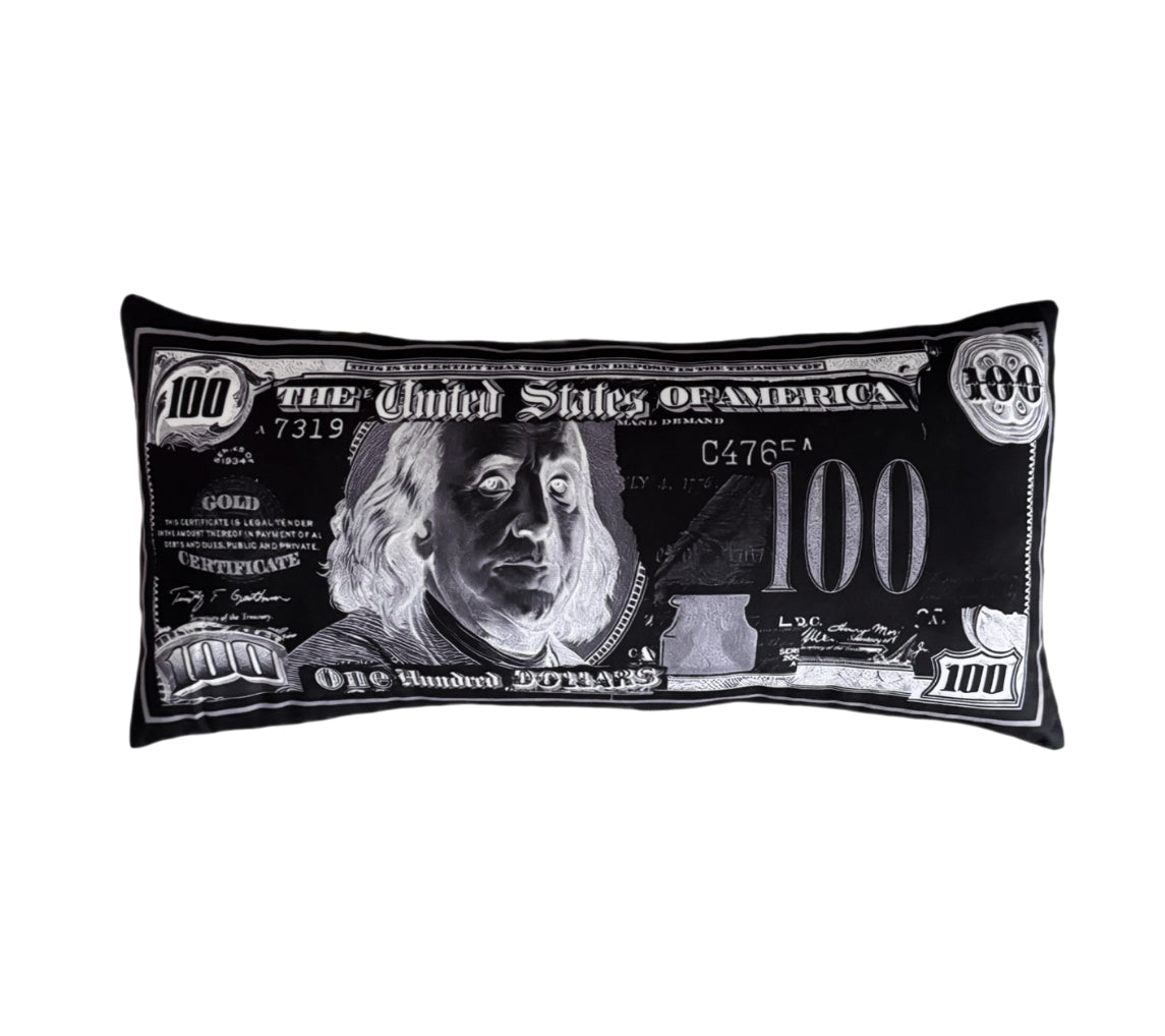 BLK- MOB BILL PILLOW