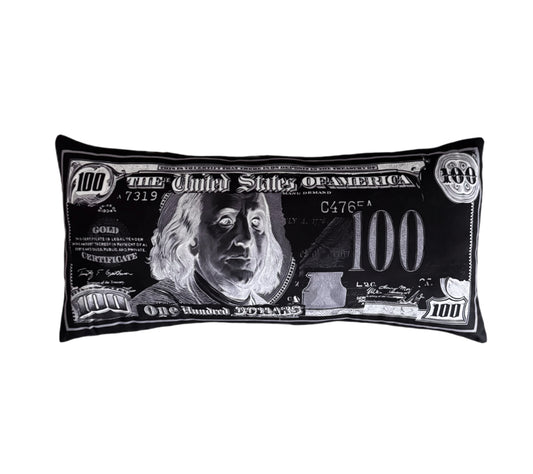 BLK- MOB BILL PILLOW