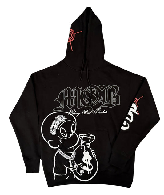 BLK- MOBXCDP COLLAB HOODIE