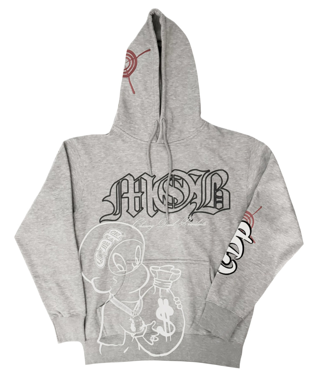 GRY- MOBXCDP COLLAB HOODIE