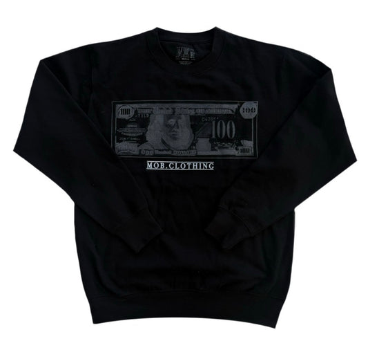 BLK- MOB BILL CREWNECK