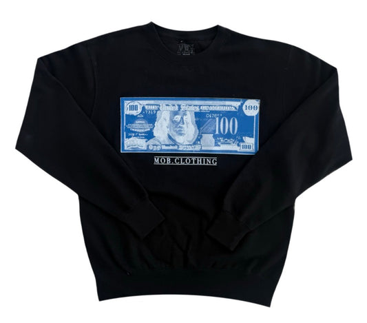 BLK- BLUE MOB BILL CREWNECK