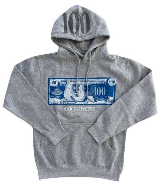 GRY- BLUE MOB BILL HOODIE