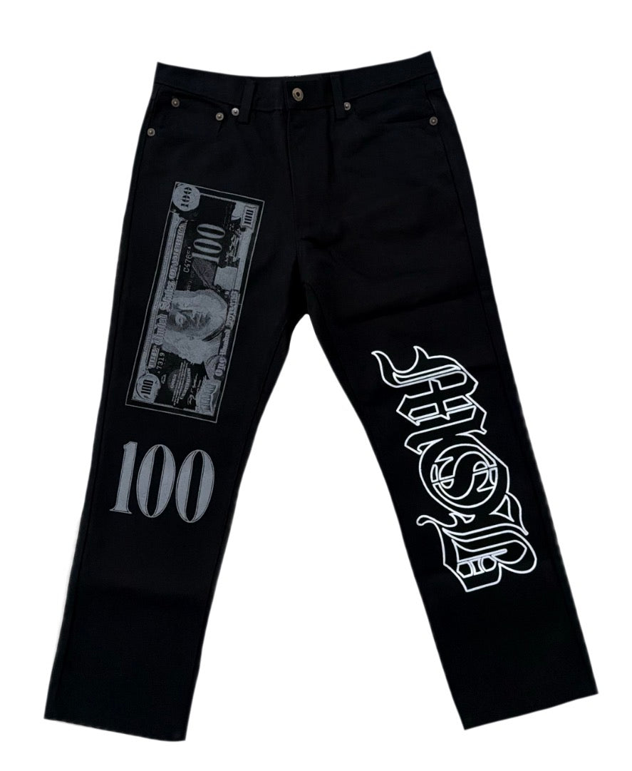 BLK- MOB BILL JEANS