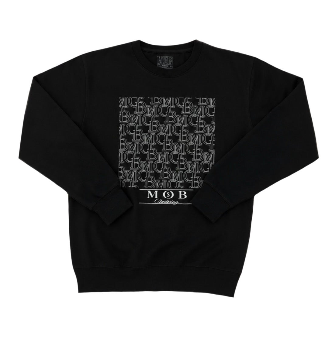 BLK- MOB CREWNECK